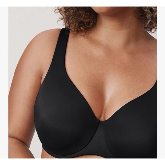 Delimita Women's Minimizer Underwire Full Coverage Unlined Bra 42C Black - Picture 3 of 5